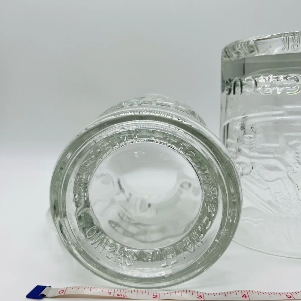 SET OF 2 CIRCUS CIRCUS LAS VEGAS HOTEL CASINO THEME PARK OVERSIZED GLASS MUGS